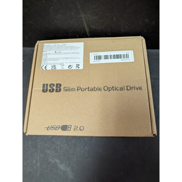 USB 2.0 Slim Portable Optical Drive DVD ROM combo - Picture 1 of 4
